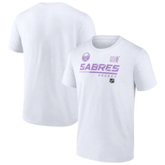 Buffalo Sabres NHL Hockey Fights Cancer T-Shirt -  NHL T-shirts