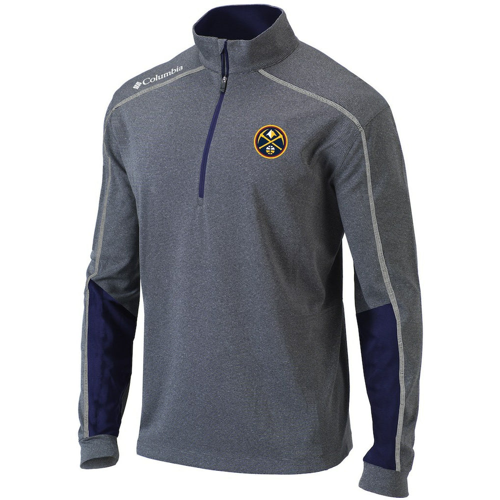 Heathered Gray/Navy Denver Nuggets Omni-Wick Shotgun 2.0 Quarter-Zip Pullover Top sale | NBA