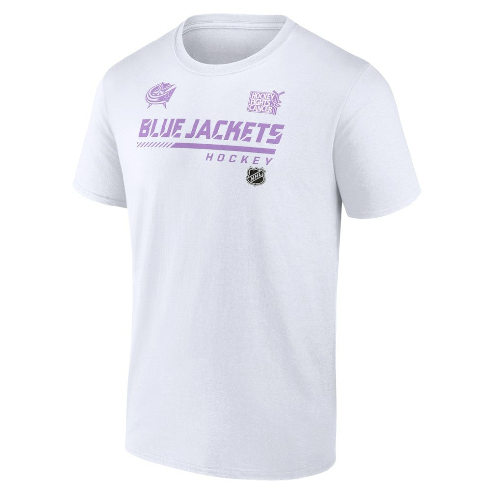 Columbus Blue Jackets NHL Hockey Fights Cancer T-Shirt -  NHL T-shirts