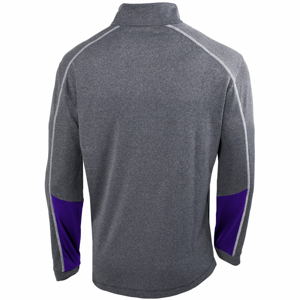 Heathered Gray/Purple Los Angeles Lakers Omni-Wick Shotgun 2.0 Quarter-Zip Pullover Top | NBA