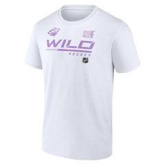 Minnesota Wild NHL Hockey Fights Cancer T-Shirt -  NHL T-shirts