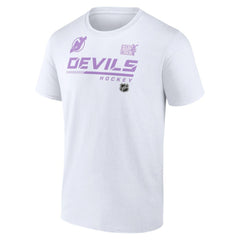 New Jersey Devils NHL Hockey Fights Cancer T-Shirt -  NHL T-shirts