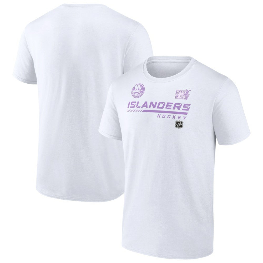 New York Islanders NHL Hockey Fights Cancer T-Shirt -  NHL T-shirts