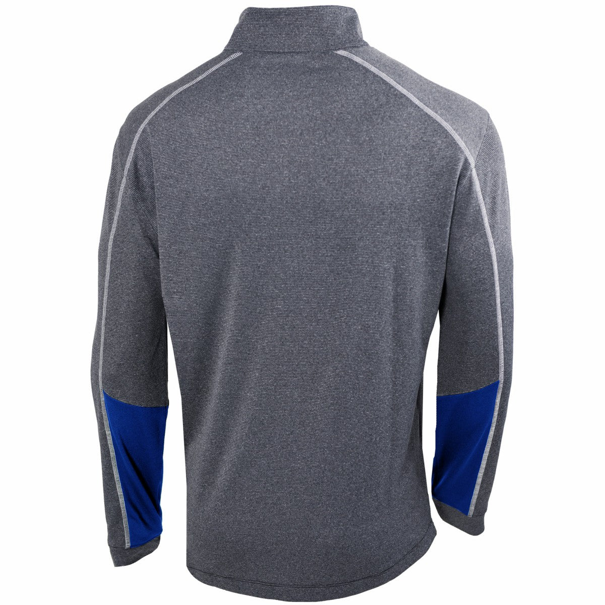 Heathered Gray/Blue New York Knicks Omni-Wick Shotgun 2.0 Quarter-Zip Pullover Top | NBA