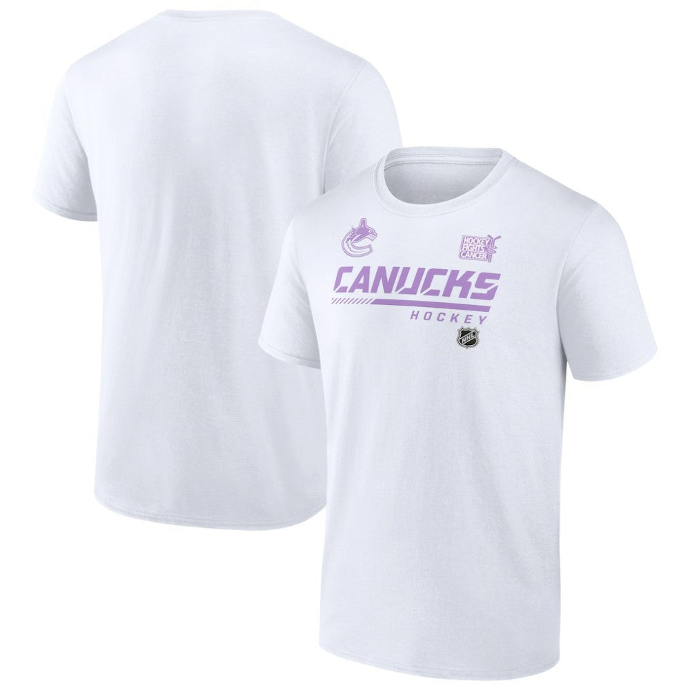 Vancouver Canucks NHL Hockey Fights Cancer T-Shirt -  NHL T-shirts