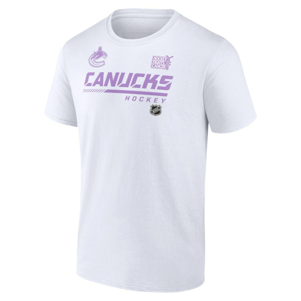 Vancouver Canucks NHL Hockey Fights Cancer T-Shirt -  NHL T-shirts