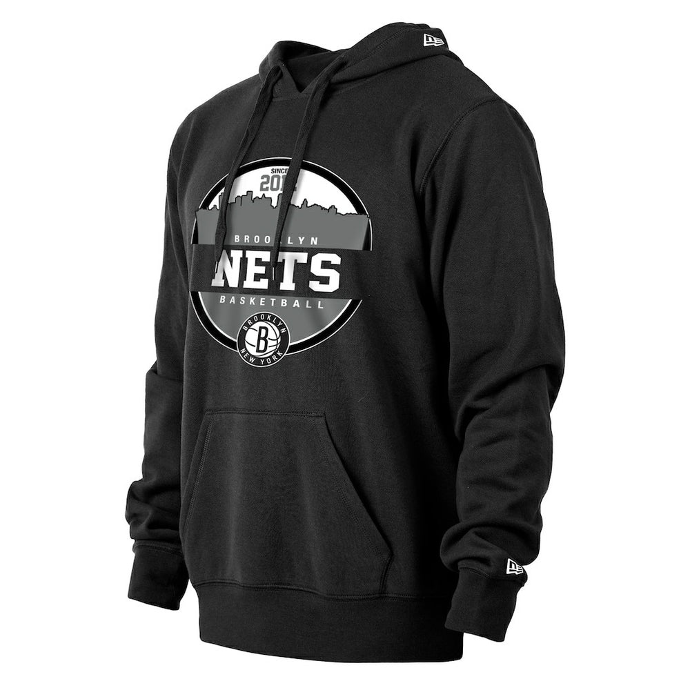 Black Brooklyn Nets Localized Pullover Hoodie | NBA