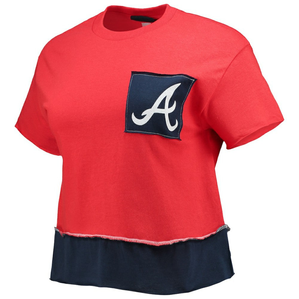 Atlanta Braves Refried Apparel Women's Cropped T-Shirt - MLB T-shirts