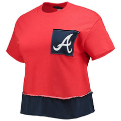 Atlanta Braves Refried Apparel Women's Cropped T-Shirt - MLB T-shirts