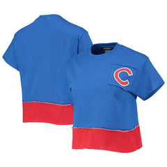 Chicago Cubs Refried Apparel Women's Cropped T-Shirt - MLB T-shirts
