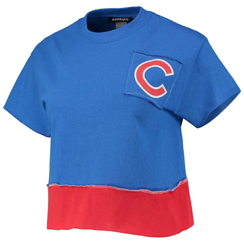 Chicago Cubs Refried Apparel Women's Cropped T-Shirt - MLB T-shirts
