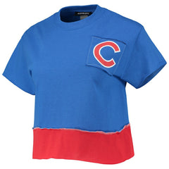 Chicago Cubs Refried Apparel Women's Cropped T-Shirt - MLB T-shirts
