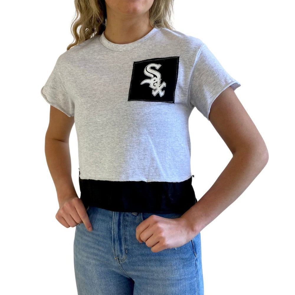 Chicago White Sox Refried Apparel Women's Cropped T-Shirt - MLB T-shirts