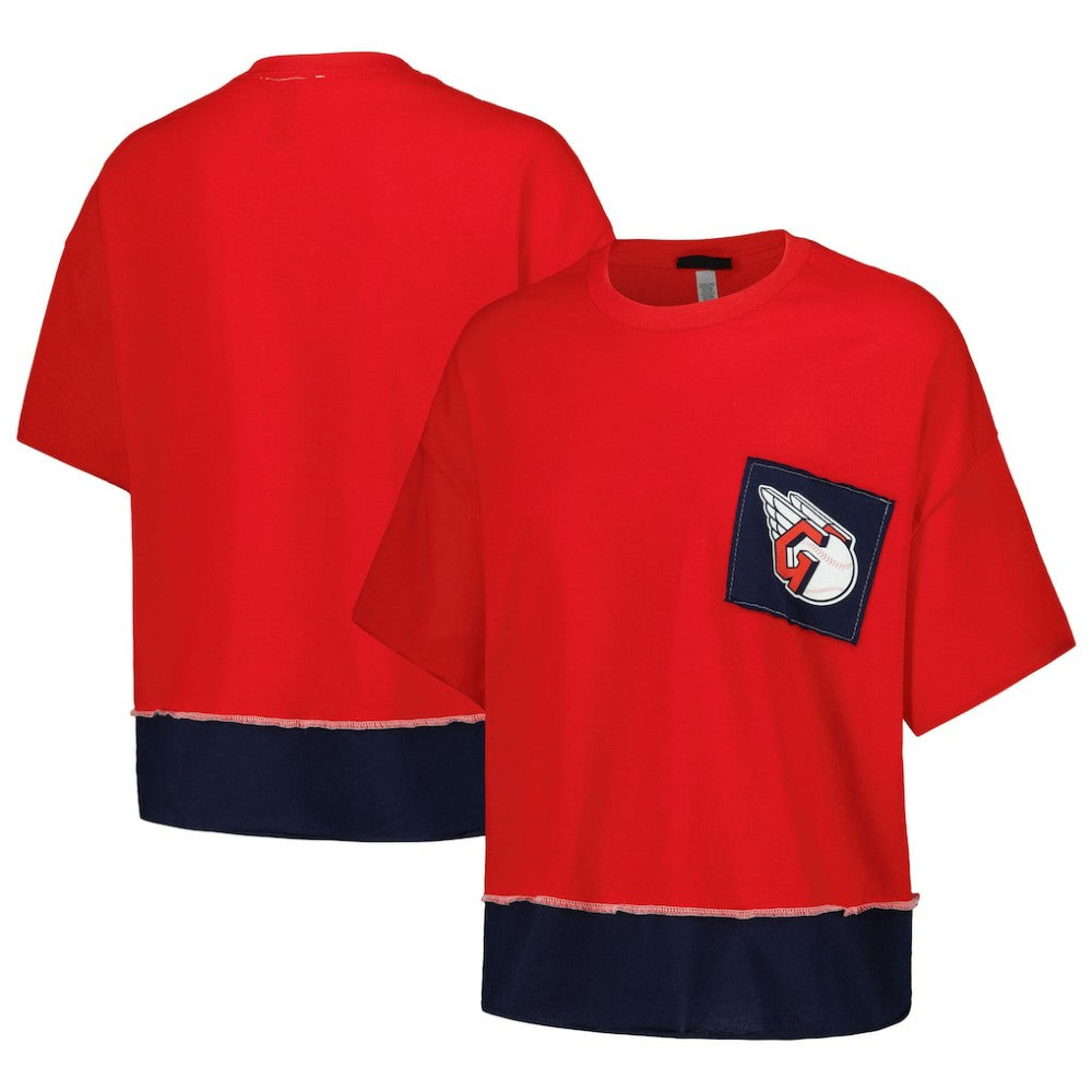 Cleveland Guardians Refried Apparel Women's Cropped T-Shirt - MLB T-shirts