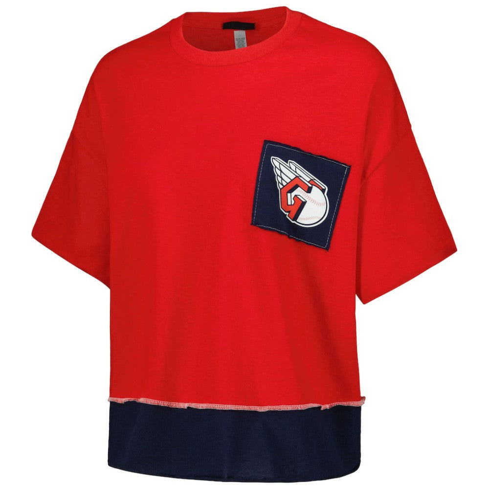 Cleveland Guardians Refried Apparel Women's Cropped T-Shirt - MLB T-shirts