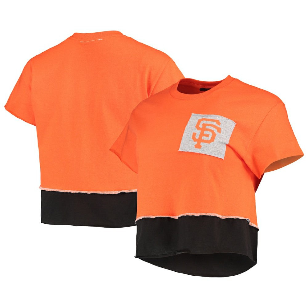 San Francisco Giants Refried Apparel Women's Cropped T-Shirt - MLB T-shirts