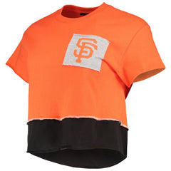 San Francisco Giants Refried Apparel Women's Cropped T-Shirt - MLB T-shirts