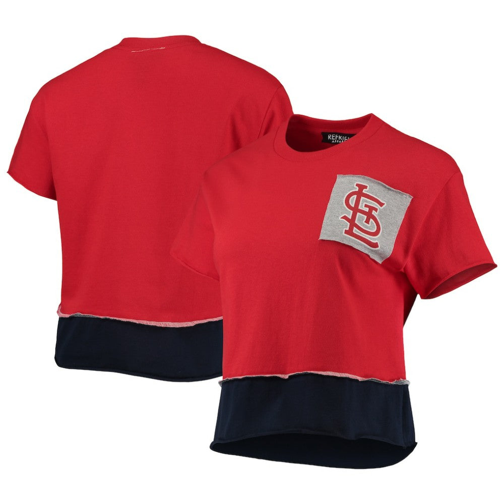 St. Louis Cardinals Refried Apparel Women's Cropped T-Shirt - MLB T-shirts