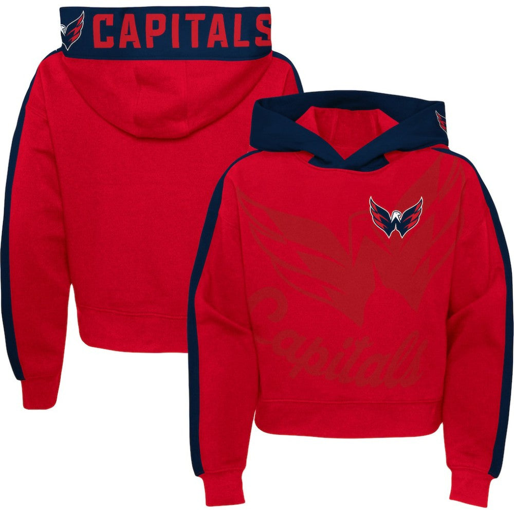 Washington Capitals Girls Youth Record Setter Pullover Hoodie -  NHL Hoodies