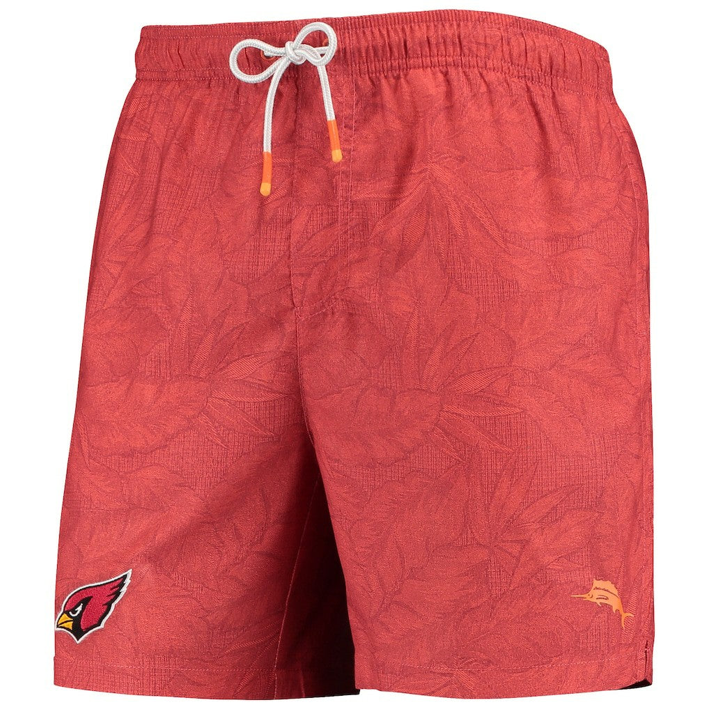 Arizona Cardinals Team Naples Layered Leaves Swim Trunks | NFL US
