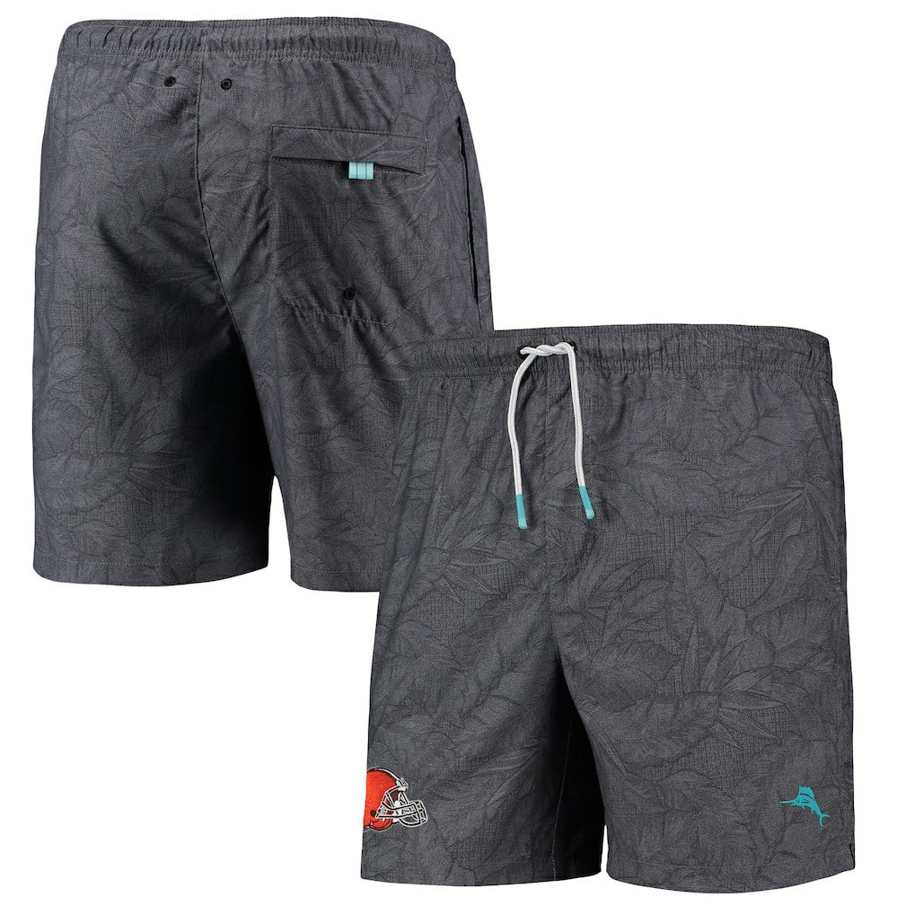 Cleveland Browns Naples Layered Leaves Swim Trunks | NFL Online