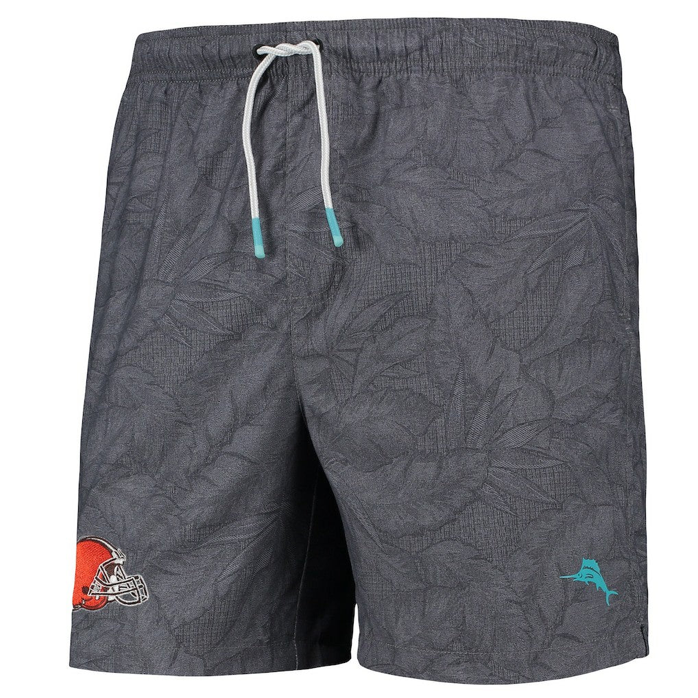 Cleveland Browns Naples Layered Leaves Swim Trunks | NFL Online