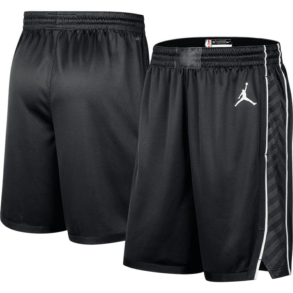 Black Brooklyn Nets Jordan Brand 2022/2023 Statement Edition Swingman Performance Shorts | NBA