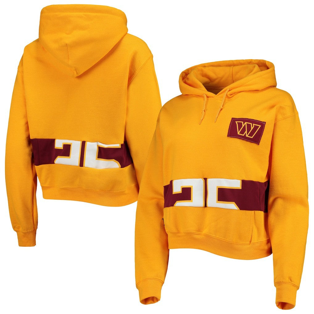 Washington Commanders Refried Apparel Women's Cropped Pullover Hoodie | NFL Sale