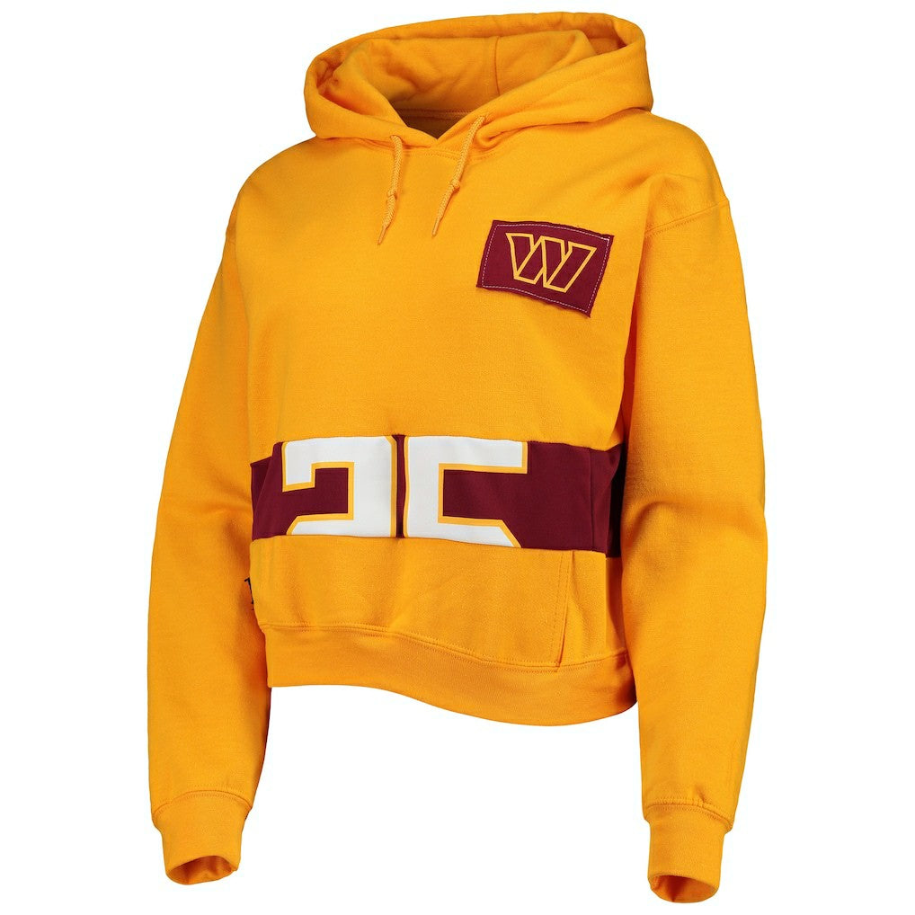 Washington Commanders Refried Apparel Women's Cropped Pullover Hoodie | NFL Sale
