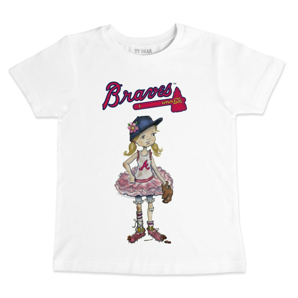 Atlanta Braves Tiny Turnip Youth Baseball Babes T-Shirt - MLB T-shirts