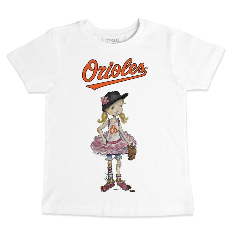 Baltimore Orioles Tiny Turnip Youth Baseball Babes T-Shirt - MLB T-shirts
