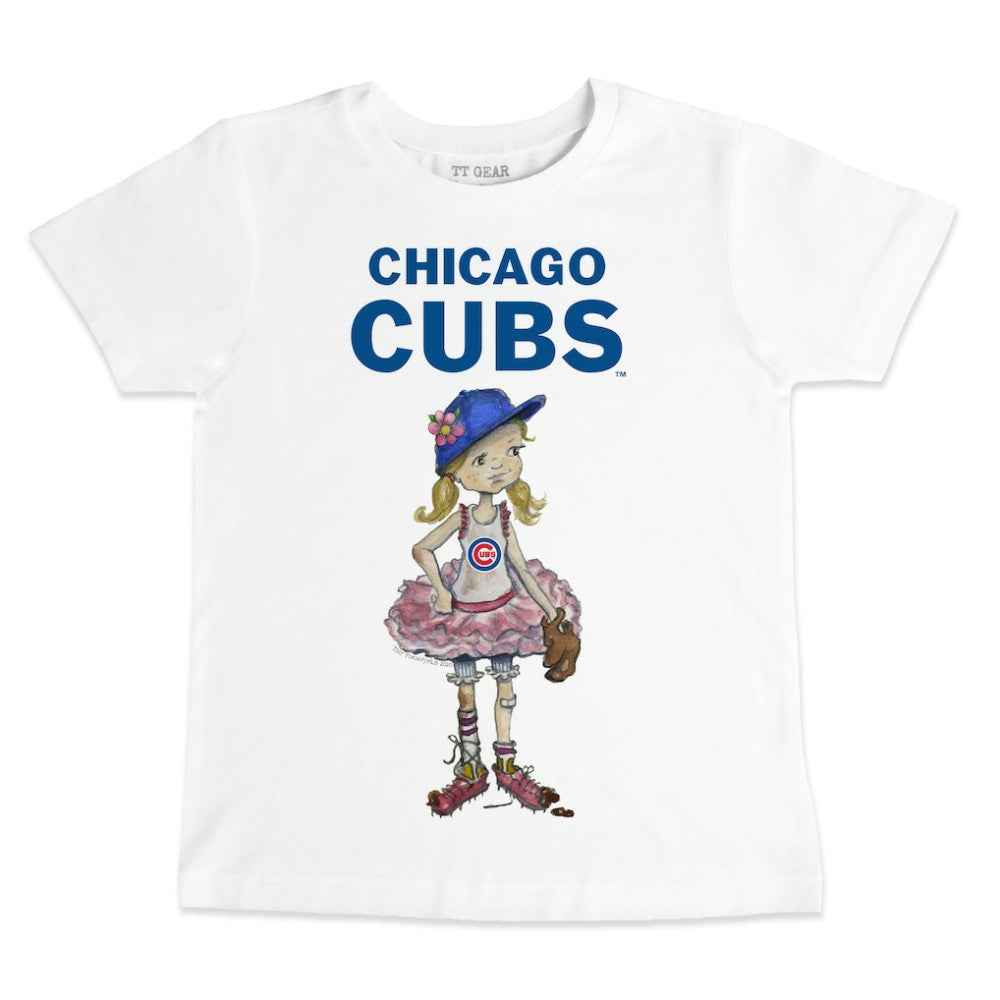 Chicago Cubs Tiny Turnip Youth Baseball Babes T-Shirt - MLB T-shirts