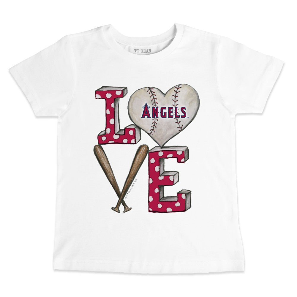Los Angeles Angels Tiny Turnip Youth Baseball Love T-Shirt - MLB T-shirts