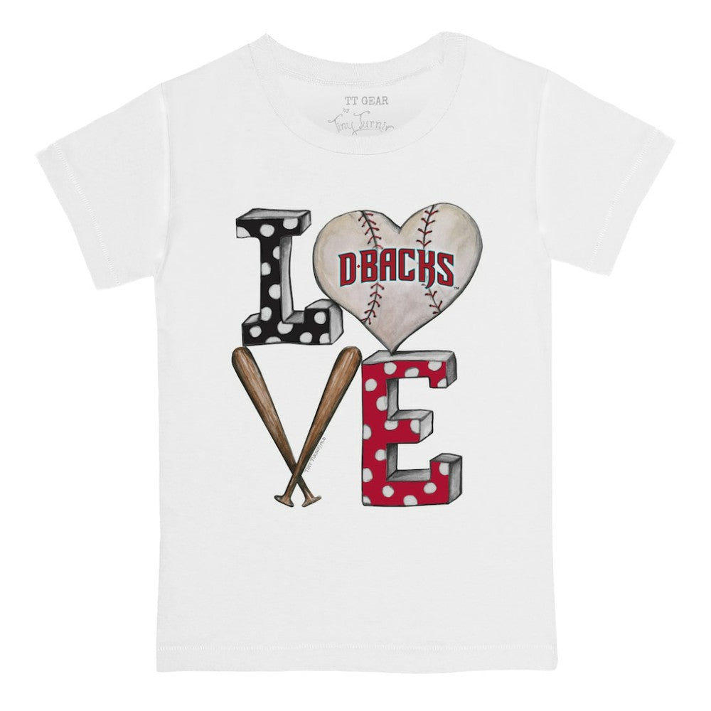 Arizona Diamondbacks Tiny Turnip Youth Baseball Love T-Shirt - MLB T-shirts