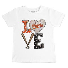 Baltimore Orioles Tiny Turnip Youth Baseball Love T-Shirt - MLB T-shirts