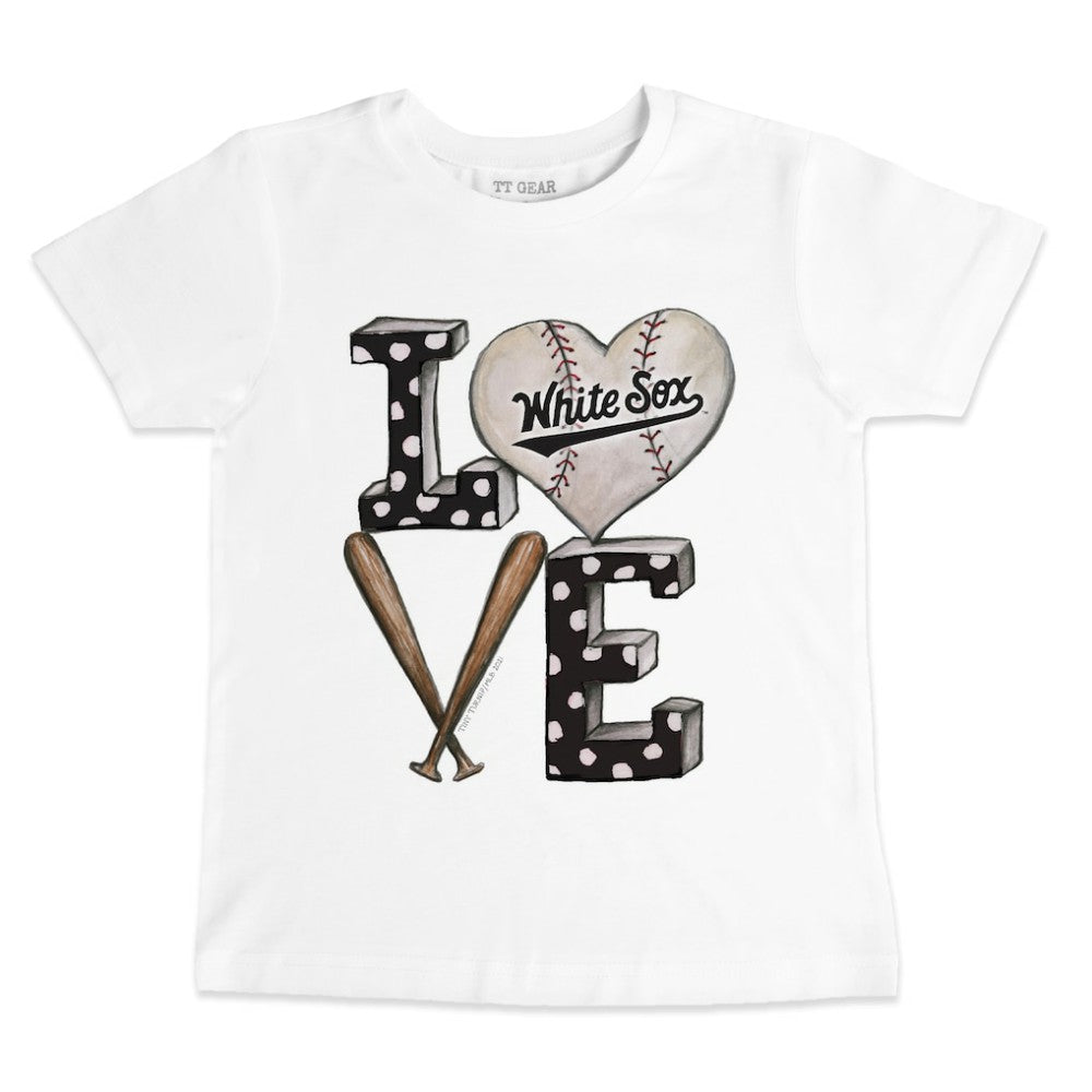 Chicago White Sox Tiny Turnip Youth Baseball Love T-Shirt - MLB T-shirts