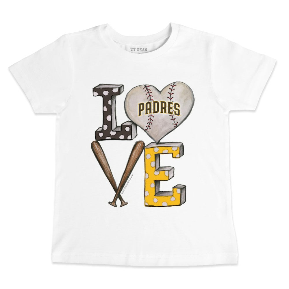 San Diego Padres Tiny Turnip Youth Baseball Love T-Shirt - MLB T-shirts