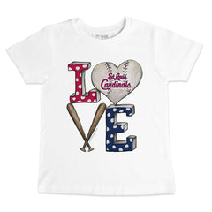 St. Louis Cardinals Tiny Turnip Youth Baseball Love T-Shirt - MLB T-shirts