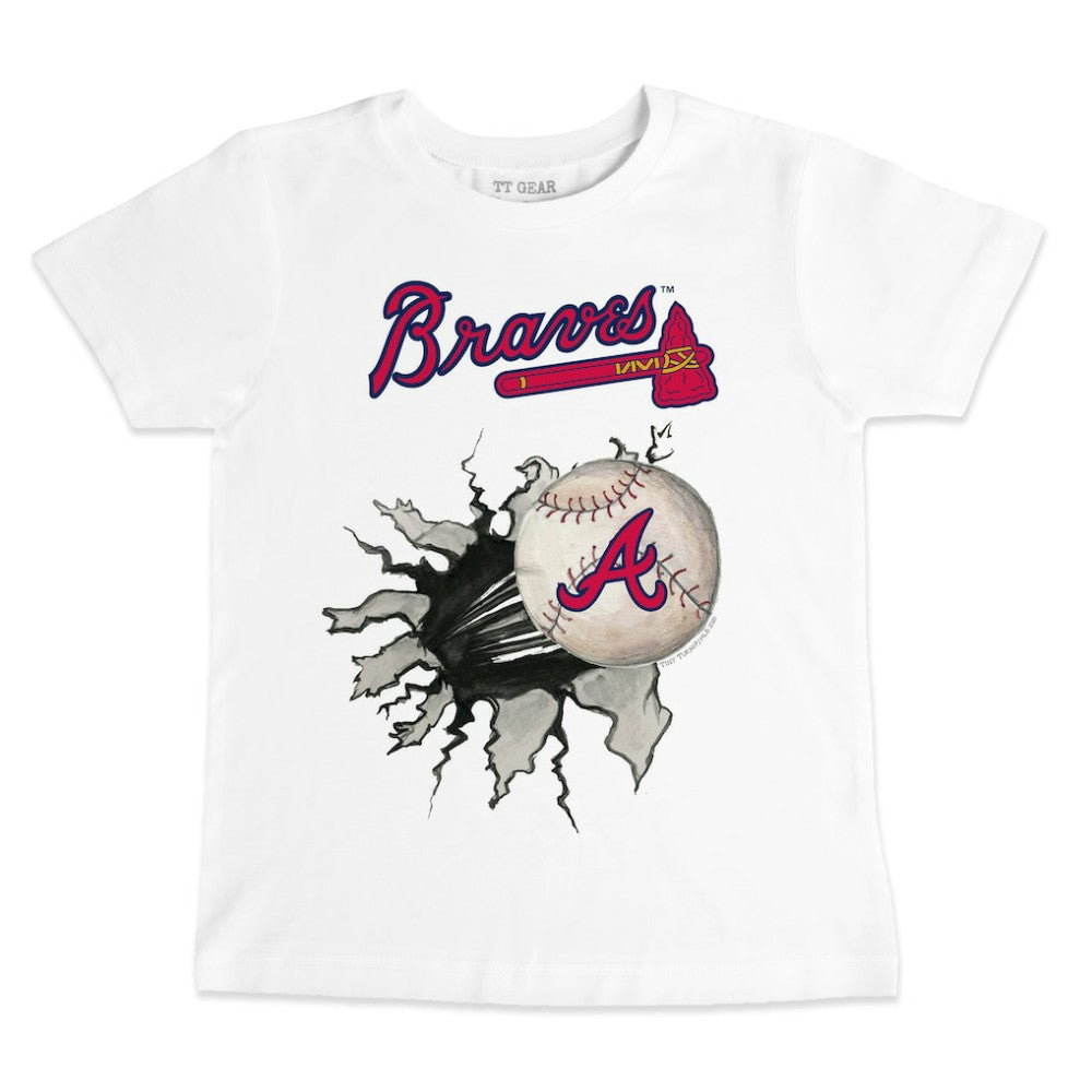 Atlanta Braves Tiny Turnip Youth Baseball Tear T-Shirt - MLB T-shirts