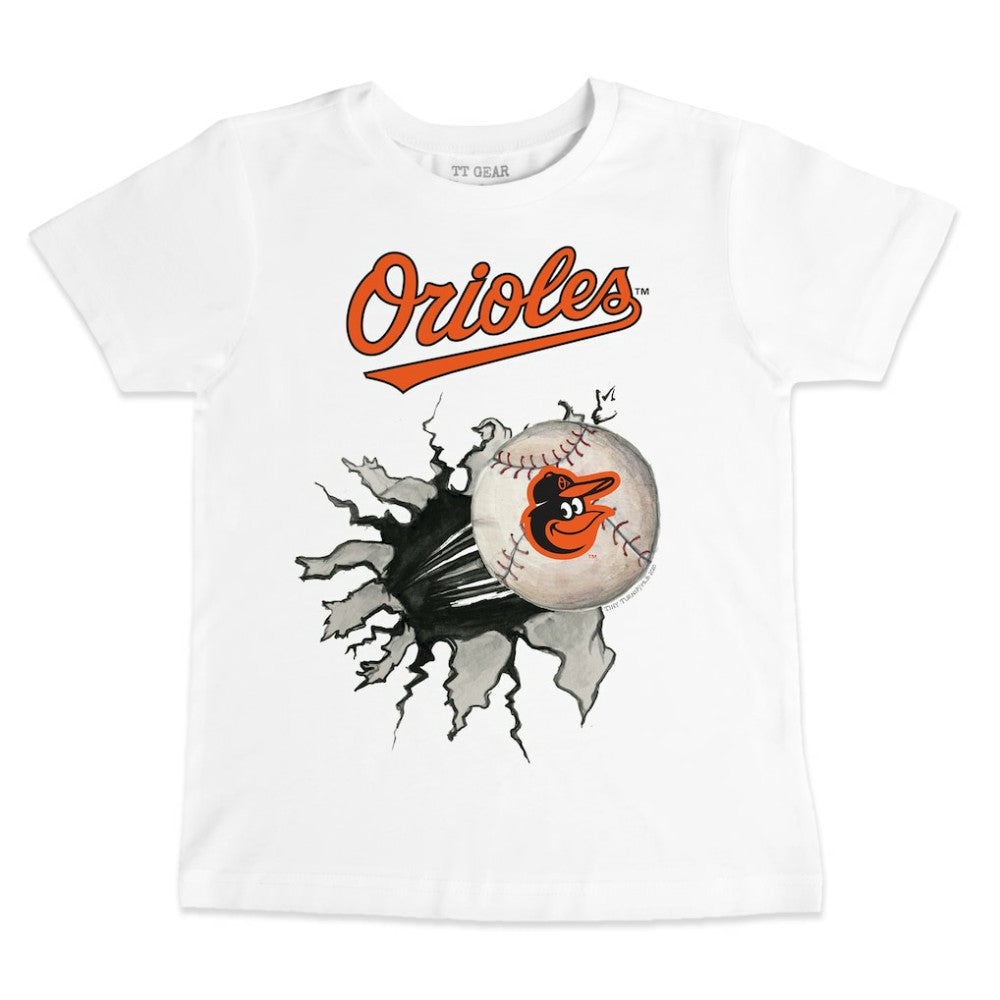 Baltimore Orioles Tiny Turnip Youth Baseball Tear T-Shirt - MLB T-shirts