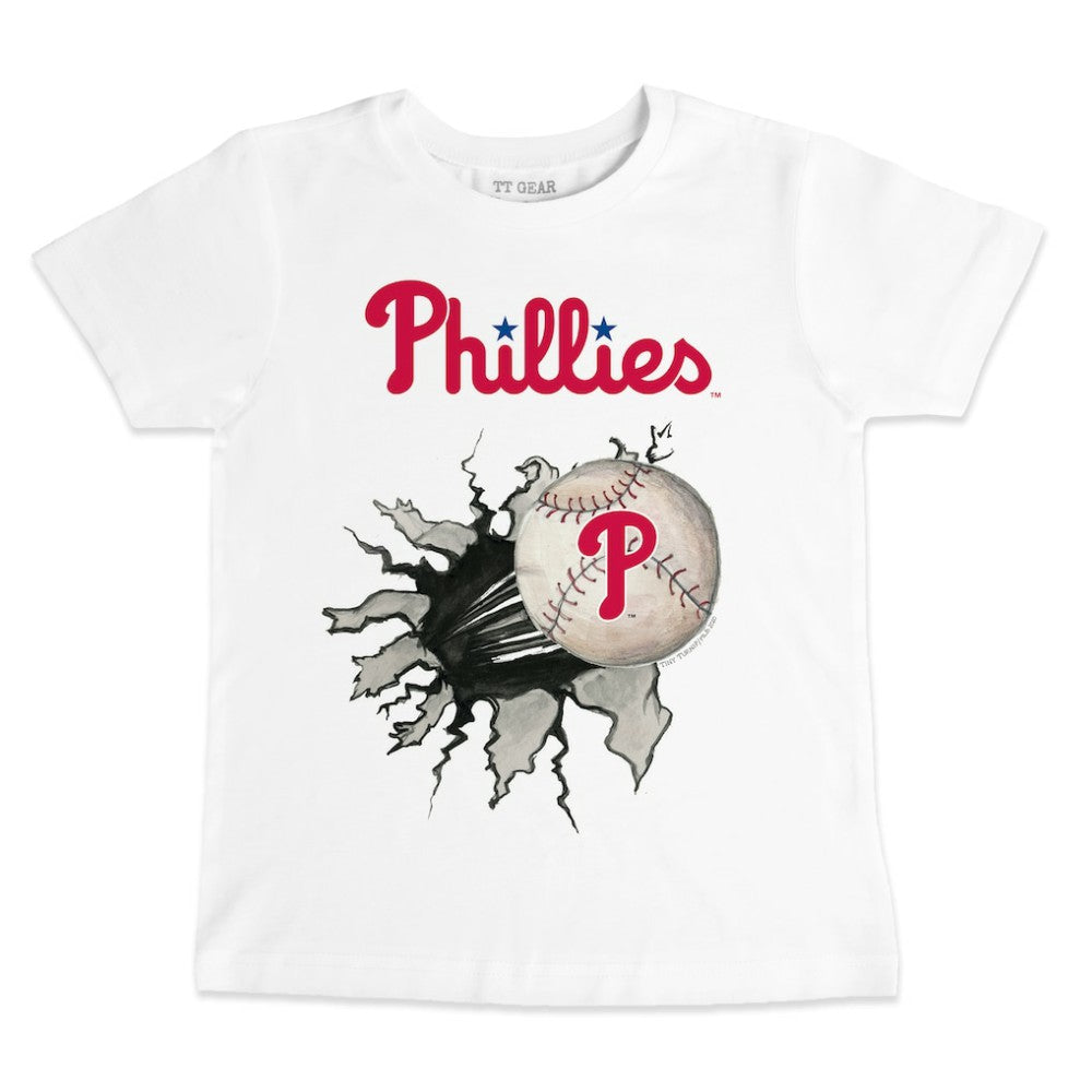 Philadelphia Phillies Tiny Turnip Youth Baseball Tear T-Shirt - MLB T-shirts