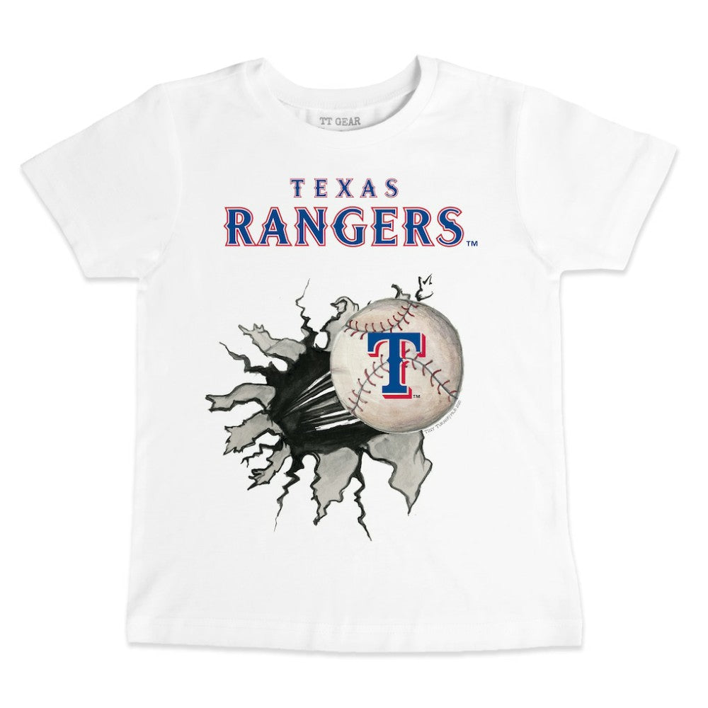 Texas Rangers Tiny Turnip Youth Baseball Tear T-Shirt - MLB T-shirts