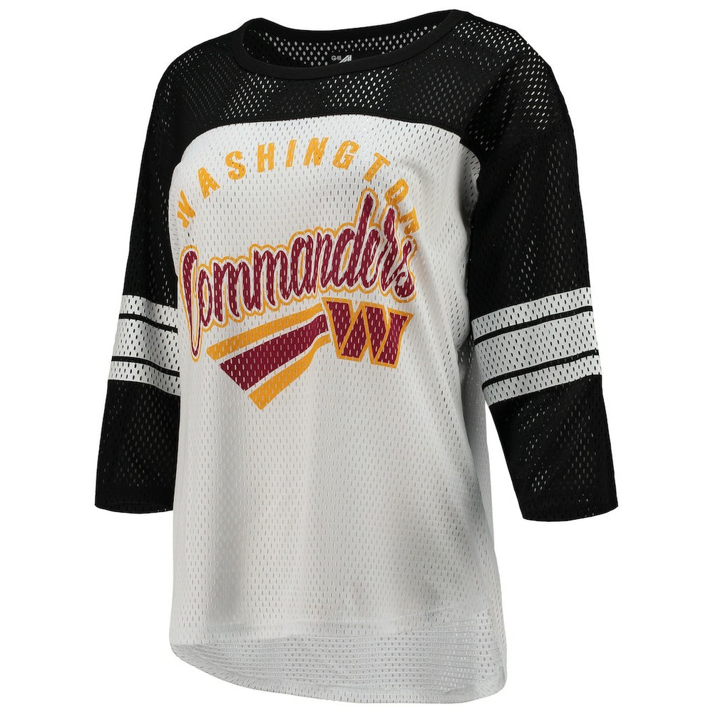 Washington Commanders G-III 4Her by Carl Banks Women's First Team 3/4-Sleeve Mesh T-Shirt | NFL Sale