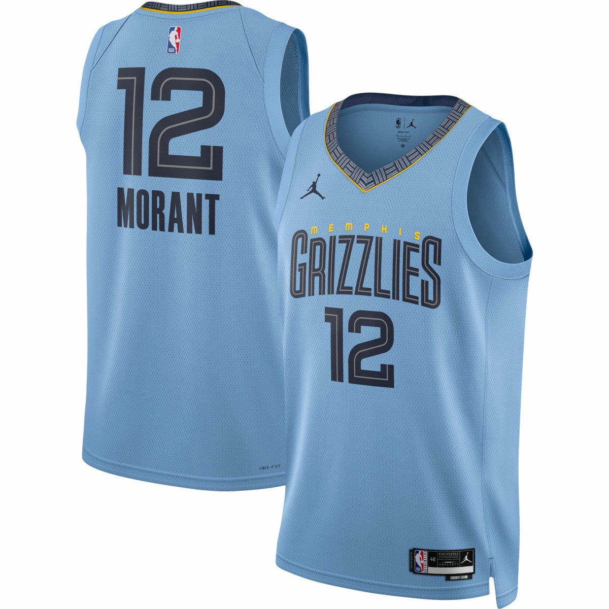 Light Blue Ja Morant Memphis Grizzlies Jordan Brand Unisex Swingman Jersey | NBA