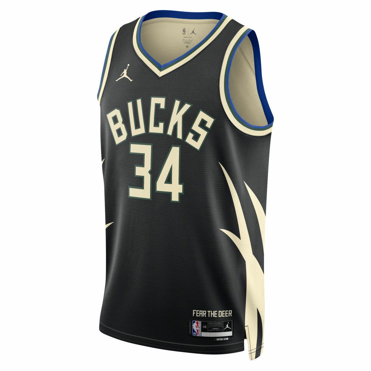 Black Giannis Antetokounmpo Milwaukee Bucks Jordan Brand Unisex Swingman Jersey | NBA