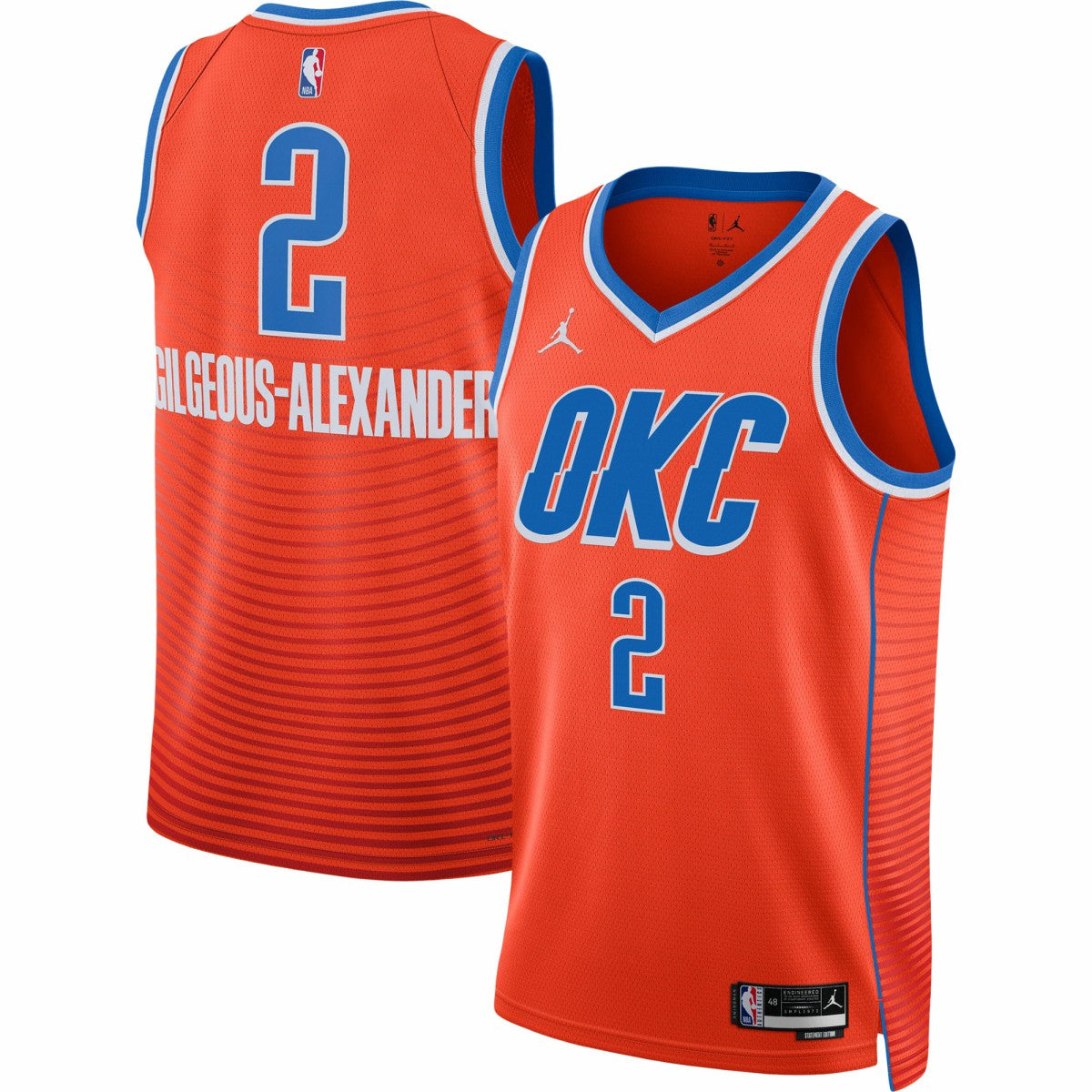 Orange Shai Gilgeous-Alexander Oklahoma City Thunder Jordan Brand Unisex Swingman Jersey | NBA