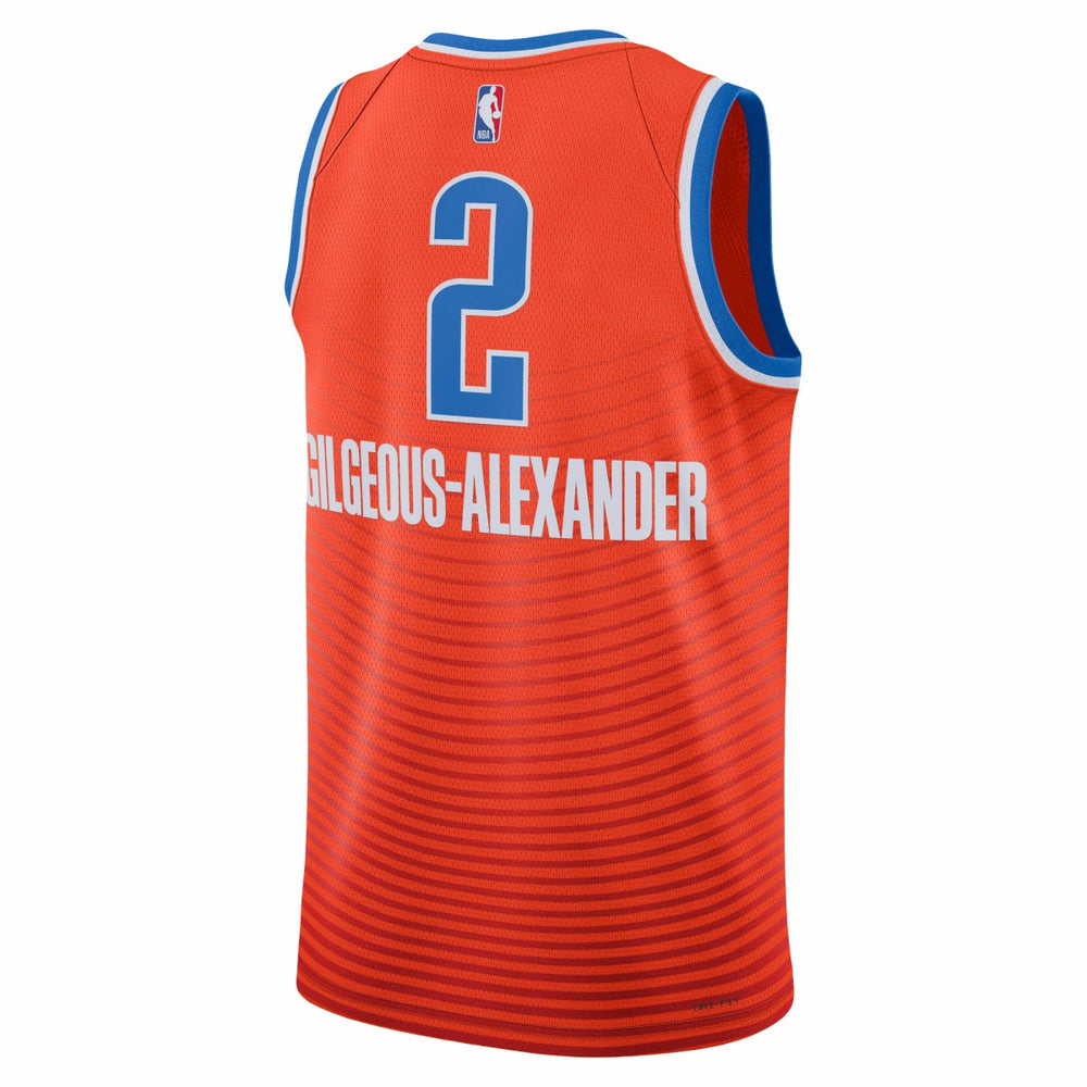 Orange Shai Gilgeous-Alexander Oklahoma City Thunder Jordan Brand Unisex Swingman Jersey | NBA