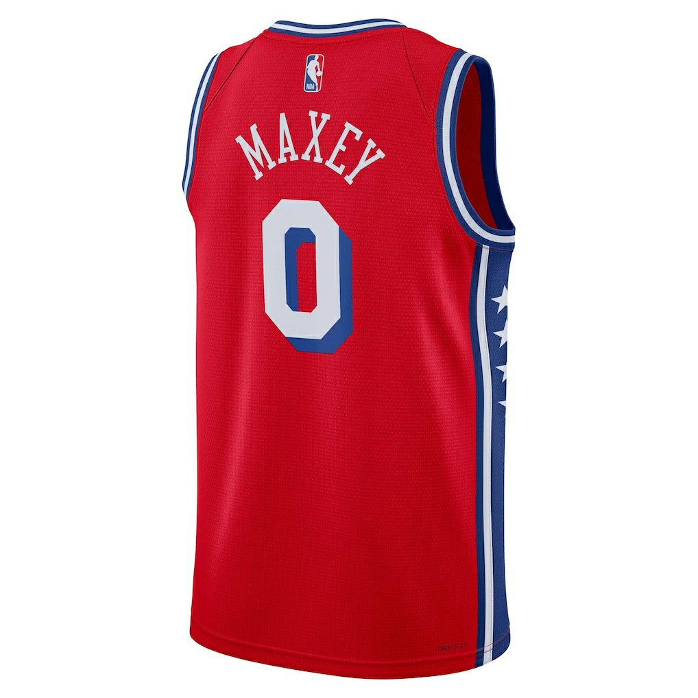 Red Tyrese Maxey Philadelphia 76ers Jordan Brand Unisex Swingman Jersey | NBA