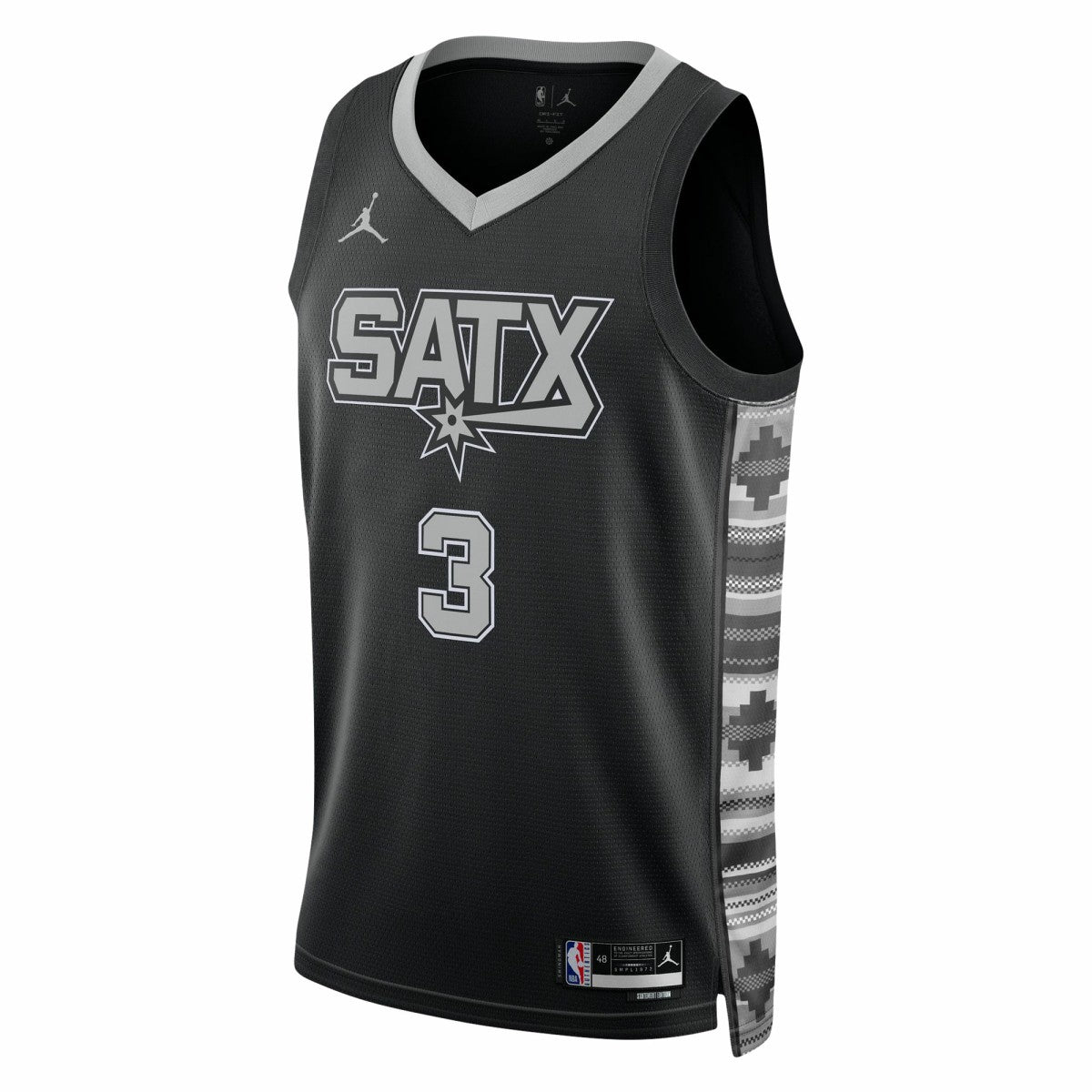 Black Keldon Johnson San Antonio Spurs Jordan Brand Unisex Swingman Jersey | NBA