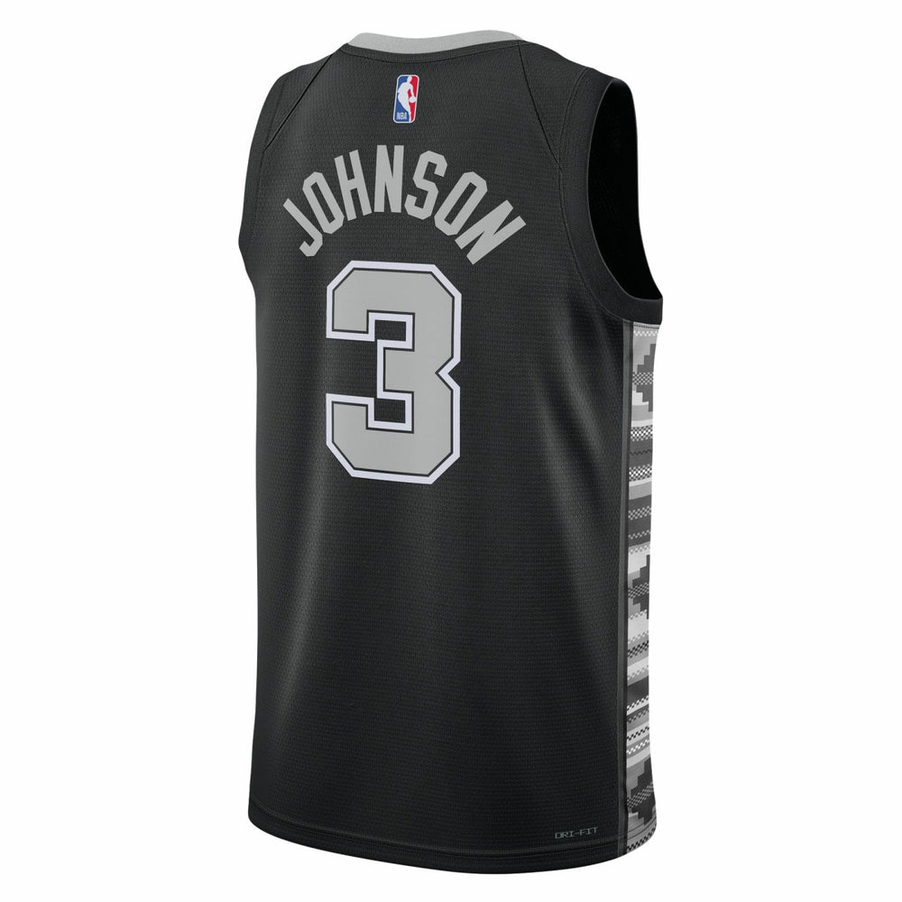 Black Keldon Johnson San Antonio Spurs Jordan Brand Unisex Swingman Jersey | NBA